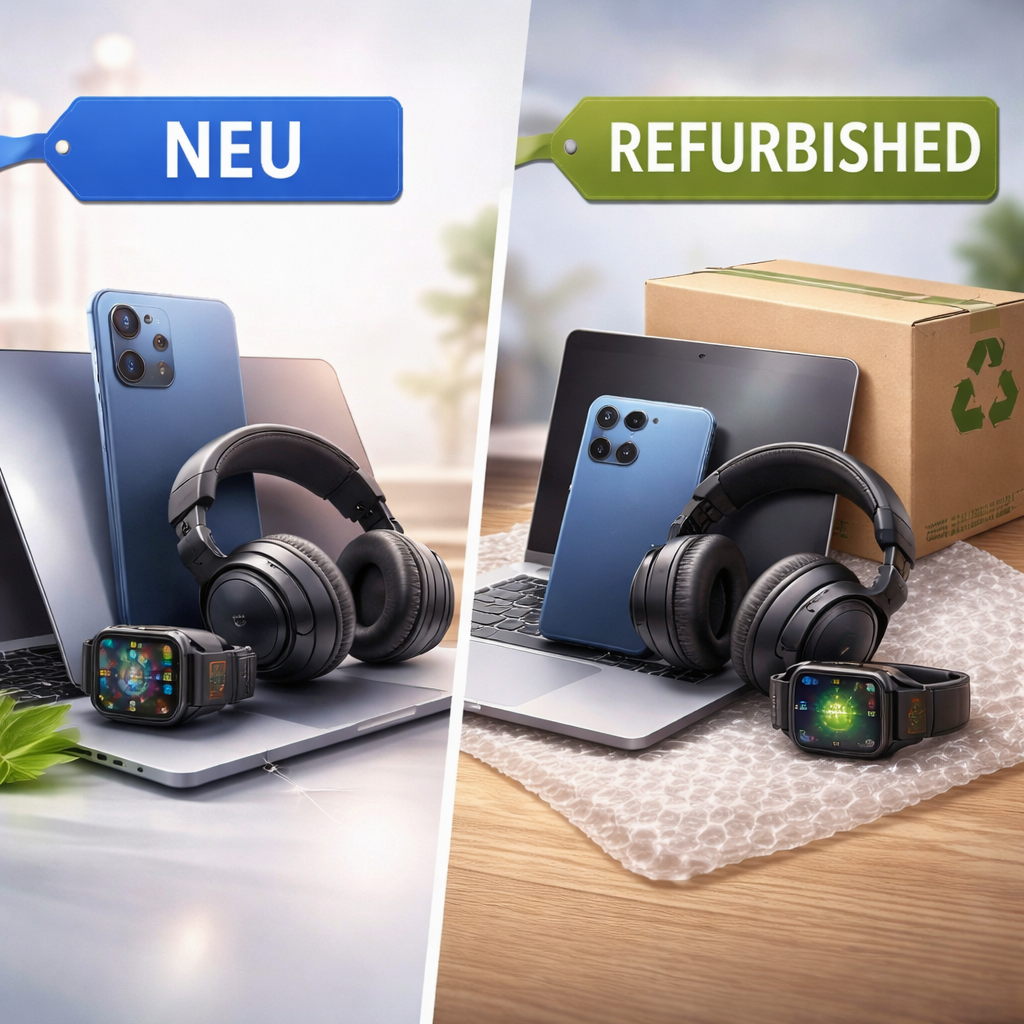 Vergleich zwischen neuer und refurbished Technik – neue Geräte und generalüberholte Alternativen gegenübergestellt