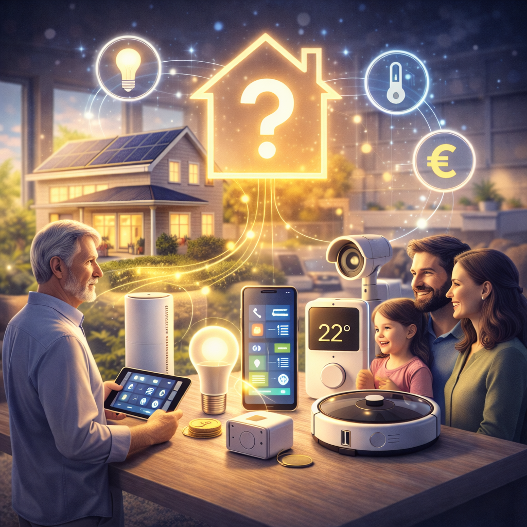 Smart Home im Alltag – modernes Zuhause mit vernetzten Geräten für Komfort, Sicherheit und Energieeffizienz