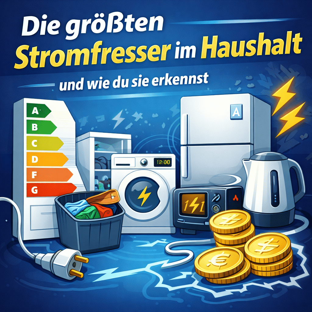 Stromfresser im Haushalt erkennen mit Kühlschrank, Waschmaschine und Energieeffizienz im Alltag — Stromfresser im Haushalt